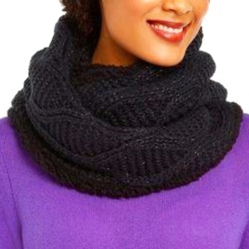🆕 INC International Concepts Black Infinity Scarf